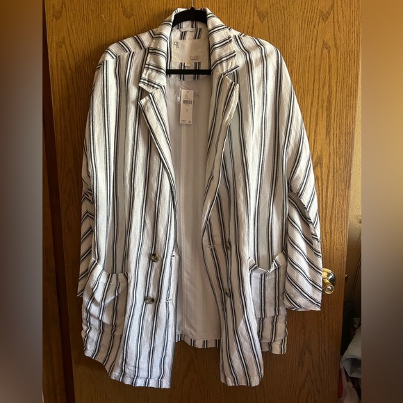 Anthropologie Pilcro Dolman Sleeve striped Blazer! Great for spring and summer! - Picture 3 of 4